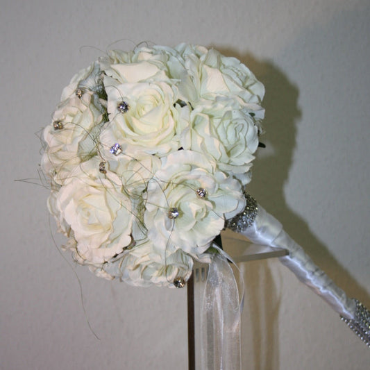 1080 Stabstrauss Rosen mit Strass