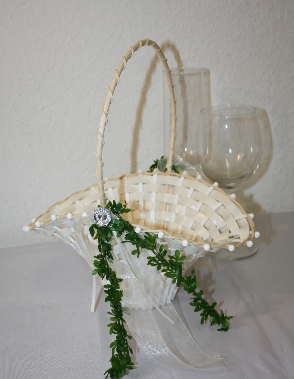 Streukorb Hochzeit mit Strass