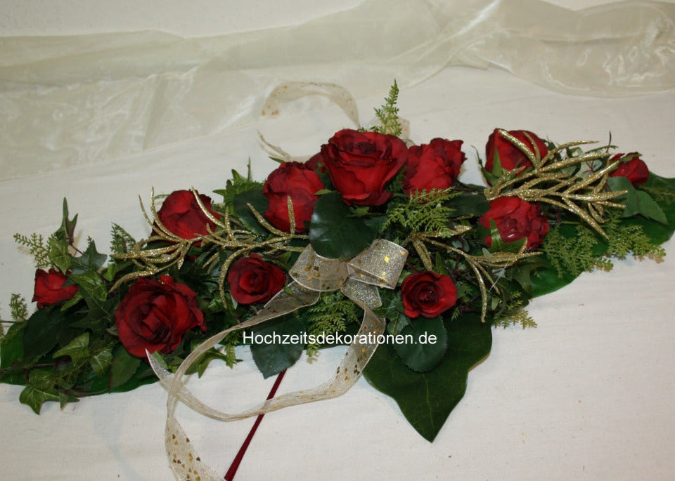 3045 Gesteck goldene Hochzeit